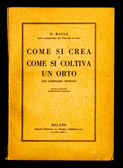 Come si crea e come si coltiva un orto - copertina