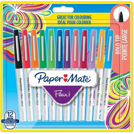 Penna Flair Nylon Bold punta fibra L 2.0. Confezione da 12