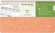 Taccuino spiralato Age Bag, My.Weekly Planner 29,7x17cm 60F pre-stamp. Stacc Cognac