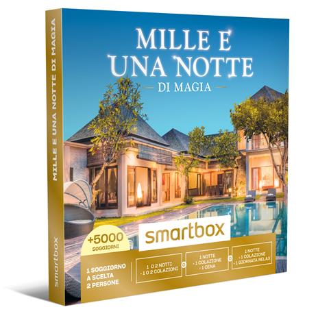 SMARTBOX - Mille e una notte di magia - Cofanetto regalo - 1 o 2 notti con colazione o 1 notte con colazione e cena o moment