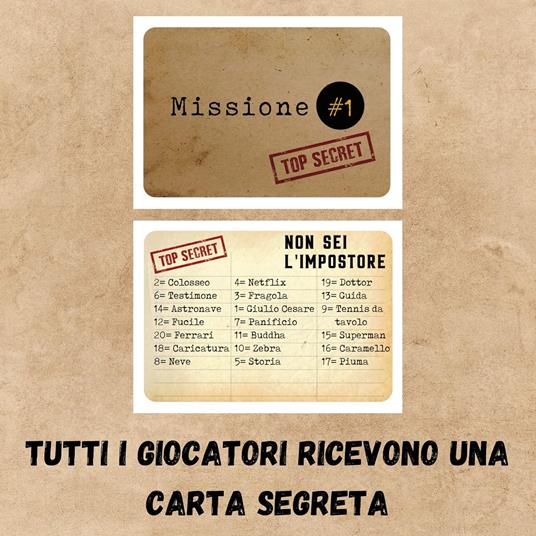 L'Impostore. Gioco da tavolo - 2