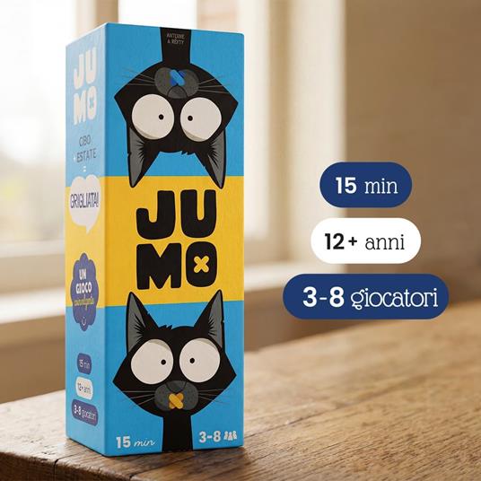 ATM Gaming JUMO Gioco da Tavolo per Famiglia e Amici - Gioco di Società Divertente e Veloce - Da 3 a 8 Giocatori - 10+ anni - 2