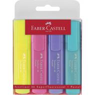 Bustina in plastica da 4 evidenziatori Textliner 1546 Pastel, colori pastello