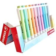 Evidenziatore - STABILO swing cool Pastel - Desk-Set - 10 Colori assortiti