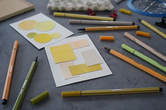 Creative Set STABILO ARTY STABILO point 88 & Pen 68 Astuccio da 36 Colori 17 fineliner point 88, 19 pennarelli Pen 68 - 6