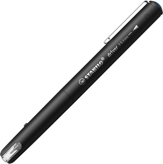 Fineliner Premium - STABILO dr!ver - Tratto Fine (0,4 mm) - Pack da 1 - Blu - 2