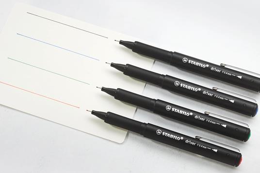 Fineliner Premium - STABILO dr!ver - Tratto Fine (0,4 mm) - Pack da 1 - Blu - 4