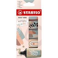 Evidenziatore - STABILO BOSS MINI Naturevibes - Astuccio da 5 - Colori assortiti