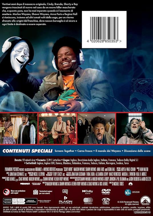 Scary Movie 6 (DVD) di Michael Tiddes - DVD - 2
