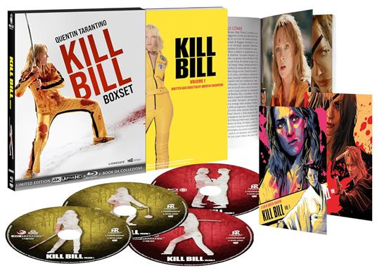 Kill Bill Boxset (2 Blu-ray + 2 Blu-ray Ultra HD 4K) di Quentin Tarantino - Blu-ray + Blu-ray Ultra HD 4K - 2