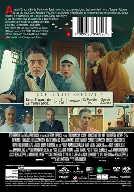 La Trama Fenicia (DVD) di Wes Anderson - DVD - 2