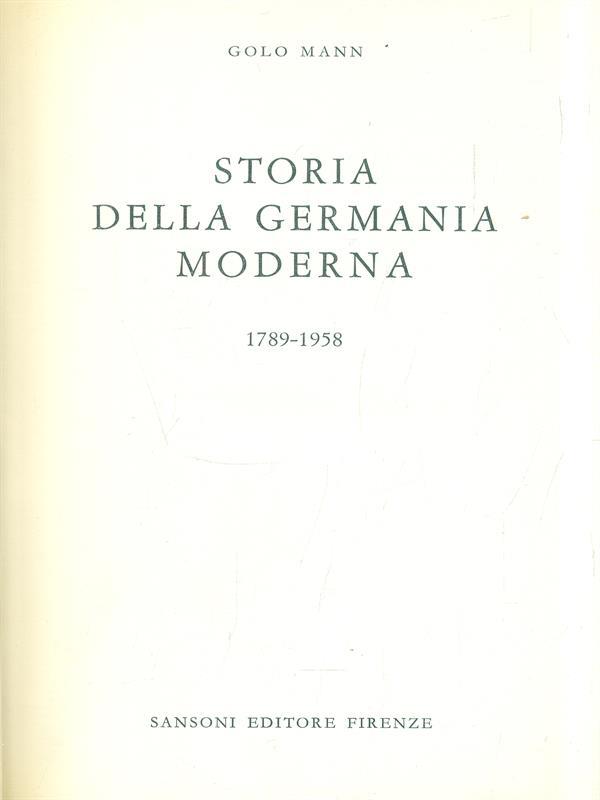 Storia della Germania moderna 1789-1958