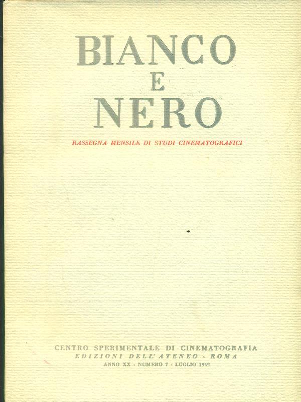 bianco e nero 7 / luglio 1959