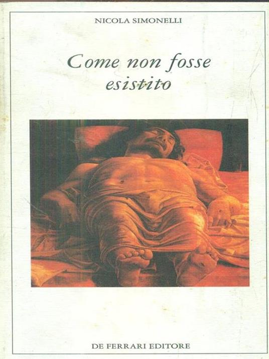 Come non fosse esistito - Nicola Simonelli - copertina