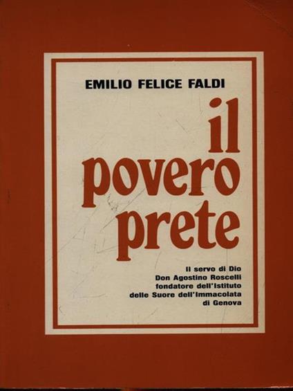 Il povero prete - Emilio Felice Faldi - copertina
