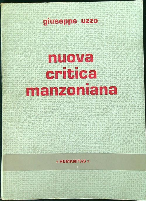 Nuova critica manzoniana