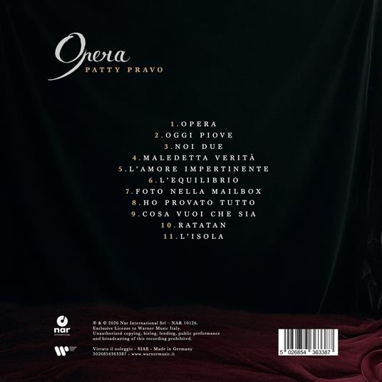 Opera (CD + Poster) - CD Audio di Patty Pravo - 3