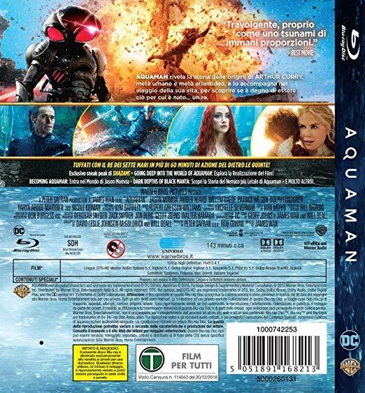 Aquaman (Blu-ray) di James Wan - Blu-ray - 2