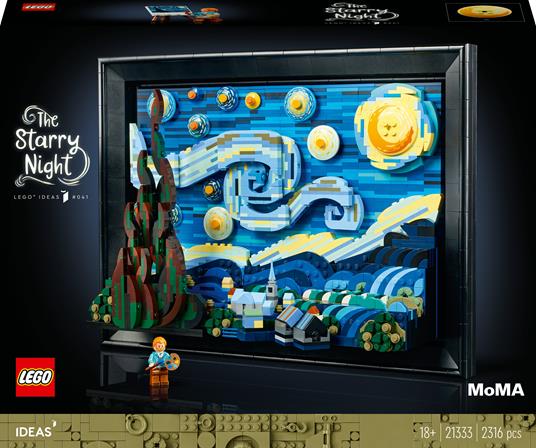 LEGO Ideas (21333). Vincent van Gogh - Notte stellata. Esclusiva
