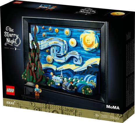 LEGO Ideas (21333). Vincent van Gogh - Notte stellata. Esclusiva - 11