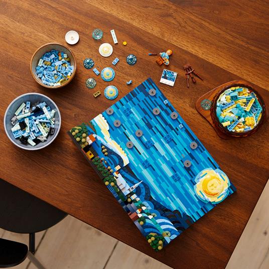 LEGO Ideas (21333). Vincent van Gogh - Notte stellata. Esclusiva - 8