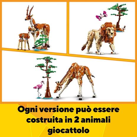 LEGO Creator (31150). 3in1 Animali del Safari - 5