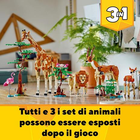 LEGO Creator (31150). 3in1 Animali del Safari - 6