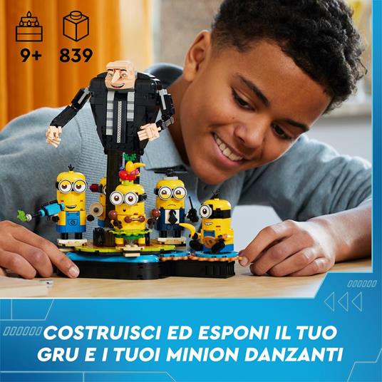 LEGO Cattivissimo Me (75582). Alien Conquest Gru e Minions in mattoncini - 2
