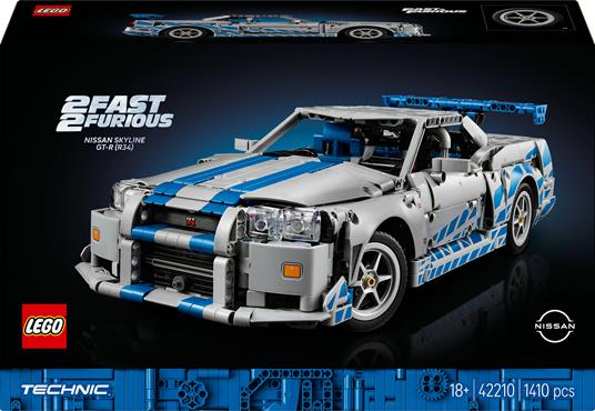 LEGO Technic (42210). Auto Nissan Skyline GT-R (R34) 2 Fast 2 Furious