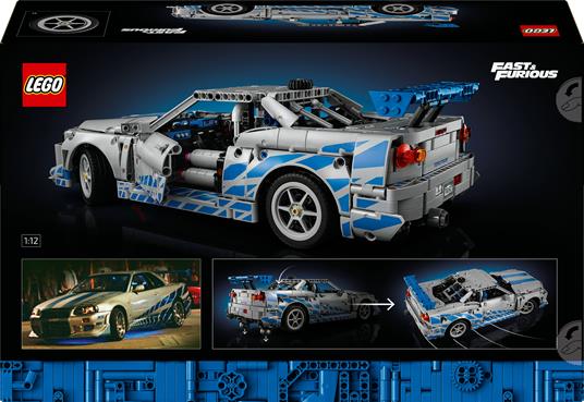 LEGO Technic (42210). Auto Nissan Skyline GT-R (R34) 2 Fast 2 Furious - 7