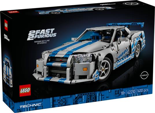 LEGO Technic (42210). Auto Nissan Skyline GT-R (R34) 2 Fast 2 Furious - 8