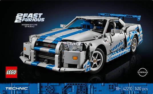 LEGO Technic (42210). Auto Nissan Skyline GT-R (R34) 2 Fast 2 Furious - 10
