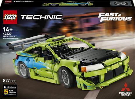 LEGO Technic (42229). Auto Mitsubishi Eclipse Fast and Furious