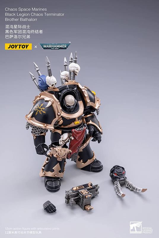 Warhammer 40k Action Figure 1/18 Black Legion Brother Bathalorr 17 cm - 5