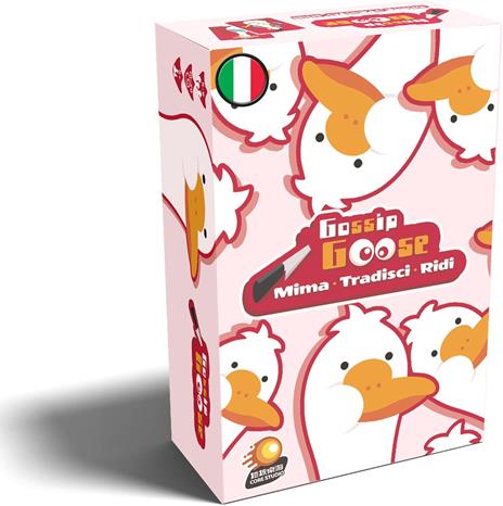 Asmodee – GOSSIP GOOSE – Smaschera l'Oca Malvagia a Colpi di Mimo – Gioco da Tavolo – Gioco di Bluff