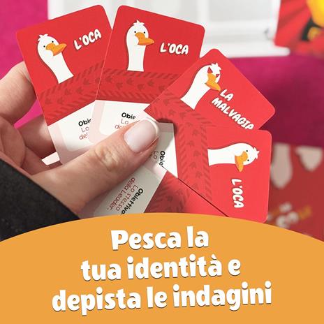 Asmodee – GOSSIP GOOSE – Smaschera l'Oca Malvagia a Colpi di Mimo – Gioco da Tavolo – Gioco di Bluff - 5