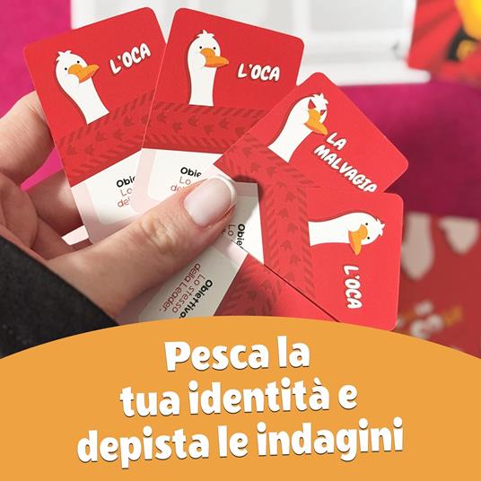 Asmodee – GOSSIP GOOSE – Smaschera l'Oca Malvagia a Colpi di Mimo – Gioco da Tavolo – Gioco di Bluff - 5