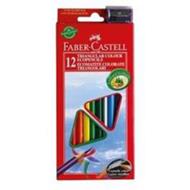 Astuccio cartone da 12 matite colorate triangolari Eco