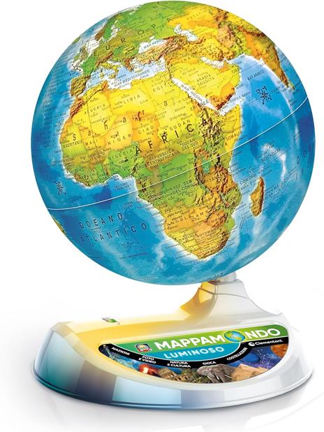 Clementoni Sapientino Più - Mappamondo Luminoso, Gioco Educativo per Bambini dai 7 Anni in su, Globo Educativo 22cm - 6