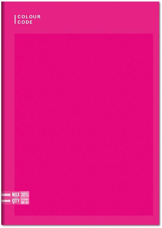 Quaderno A4 Maxi 96/100 Colour Colour Code Colorful. Righe 1-2 elementare - 20,5 x 29,5 cm