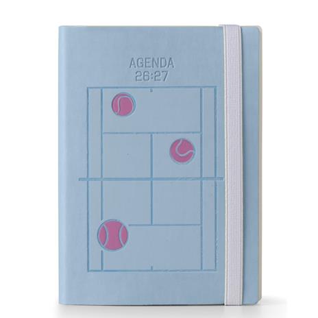 Diario 2026-2027 16 Mesi Moove Tennis Giornaliera 12X17 Celeste