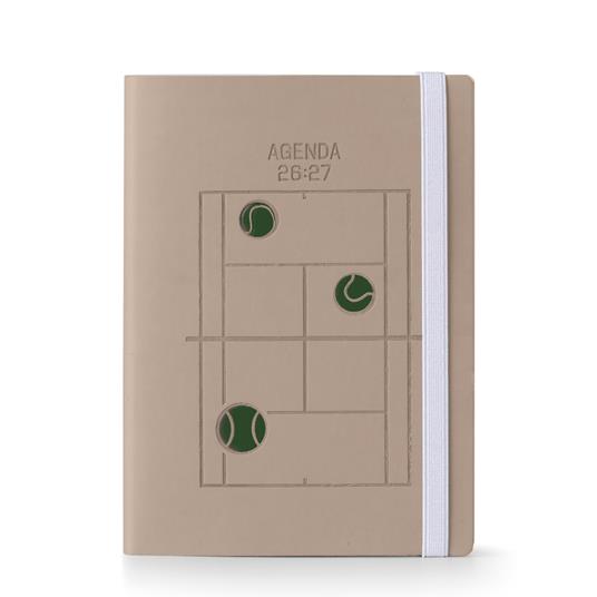 Diario 2026-2027 16 Mesi Moove Tennis Giornaliera 15X21 Beige