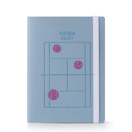 Diario 2026-2027 16 Mesi Moove Tennis Giornaliera 15X21 Celeste