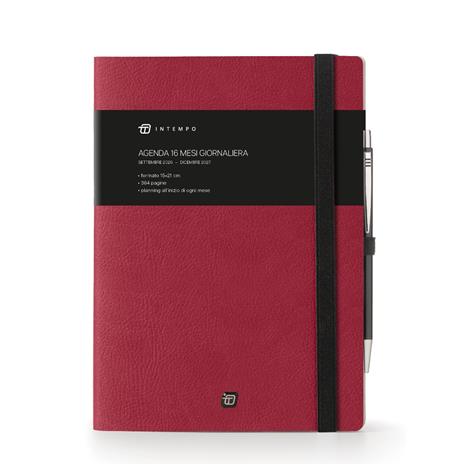 Diario 2026-2027 16 Mesi Write Giornaliera 15X21 Con Elastico Fuxia