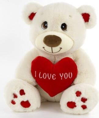 Orso Panna 30 Cm Seduto I Love You