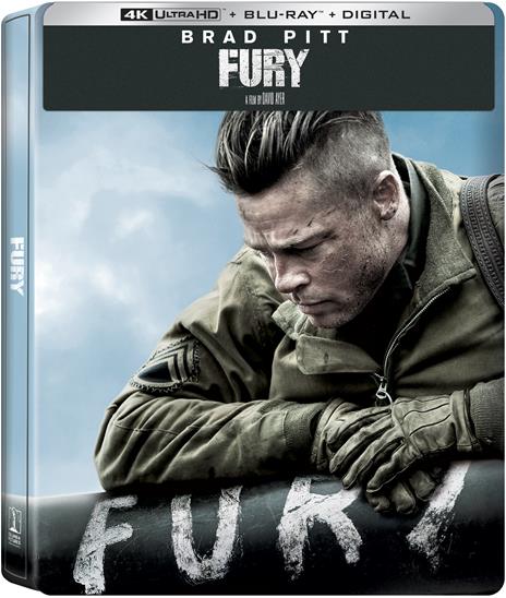 Fury (Blu-ray + Blu-ray Ultra HD 4K)  di David Ayer - Blu-ray + Blu-ray Ultra HD 4K