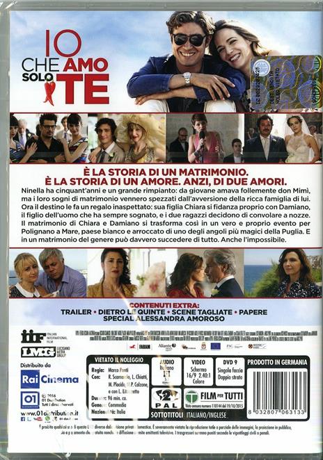 Io che amo solo te di Marco Ponti - DVD - 2