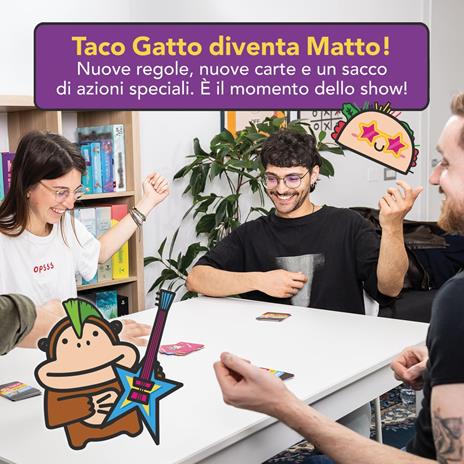 Taco Matto Show - Gioco di carte - Gioco Competitivo per Adulti e Bambini dai 7 Anni - 2-8 Giocatori - Durata 10min - 6