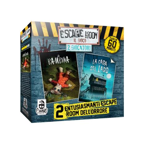 Escape Room. 2 Giocatori Horror. Gioco da tavolo