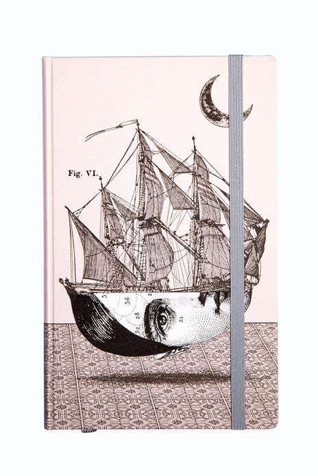 Quaderno copertina rigida, pagine bianche Il Primo Viaggio - 13 x 21 cm